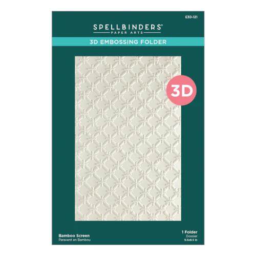 Spellbinders Bamboo Screen 3D Embossing Folder from the Cheerful Chirps Collection