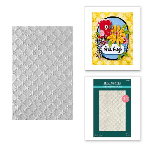 Spellbinders Bamboo Screen 3D Embossing Folder from the Cheerful Chirps Collection