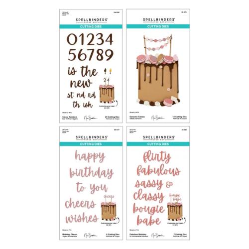 Spellbinders Bougie Birthday Celebration Die Bundle from the Bougie Birthday Collection by Nina Boettcher