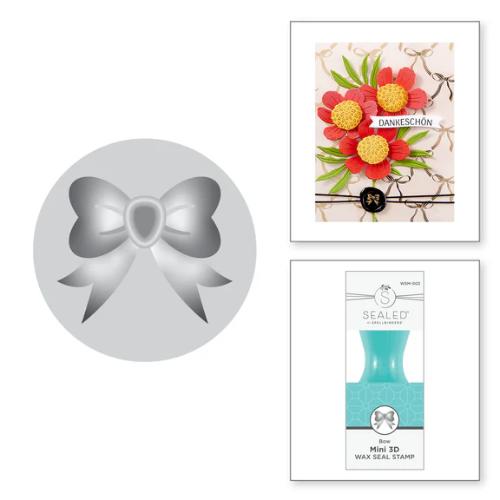Spellbinders Bow Mini 3D Wax Seal from the Mini Wax Seals Collection