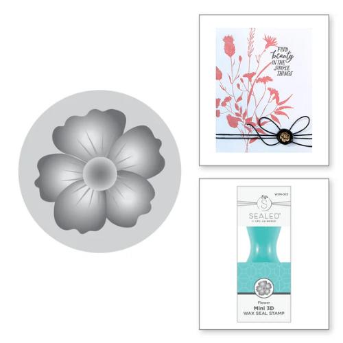 Spellbinders Flower Mini 3D Wax Seal from the Mini Wax Seals Collection