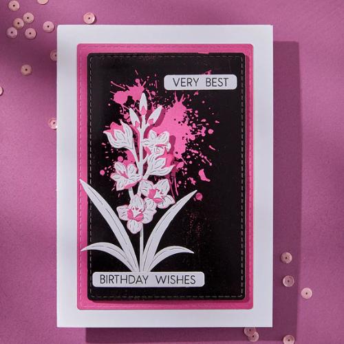 Spellbinders Layered Gladiolus Etched Dies from the Wildflowers Collection by Lisa Horton