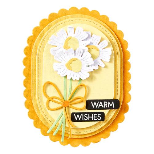 Spellbinders Scallop and Stitched Edge Ovals Etched Dies from the Wildflowers Collection by Lisa Horton