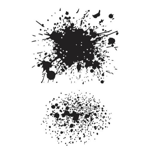 Spellbinders Splatters BetterPress Plate from the Wildflowers Collection by Lisa Horton