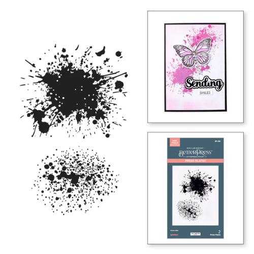 Spellbinders Splatters BetterPress Plate from the Wildflowers Collection by Lisa Horton