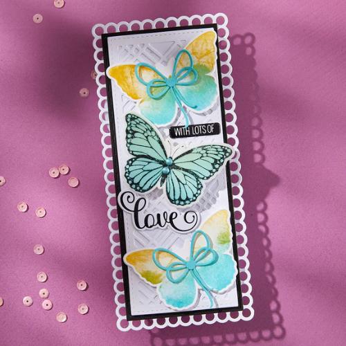 Spellbinders Butterfly Silhouettes Registration Press Plate & Die Set from the Wildflowers Collection by Lisa Horton