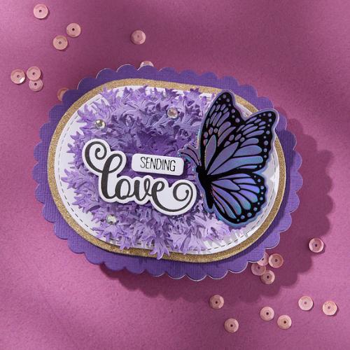 Spellbinders Butterfly Silhouettes Registration Press Plate & Die Set from the Wildflowers Collection by Lisa Horton