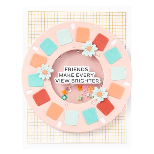 Spellbinders Reel Color Sentiments BetterPress Plate & Die Set from the Take Note Collection