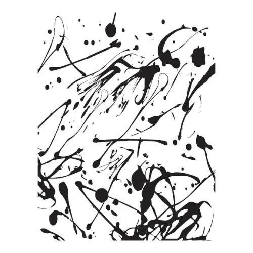 Spellbinders Memo Splatter BetterPress Plate from the Take Note Collection