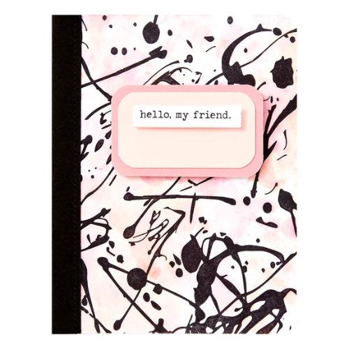 Spellbinders Memo Splatter BetterPress Plate from the Take Note Collection