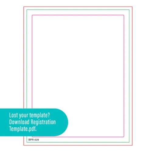 Spellbinders Journal Grid Registration Press Plates from the Take Note Collection