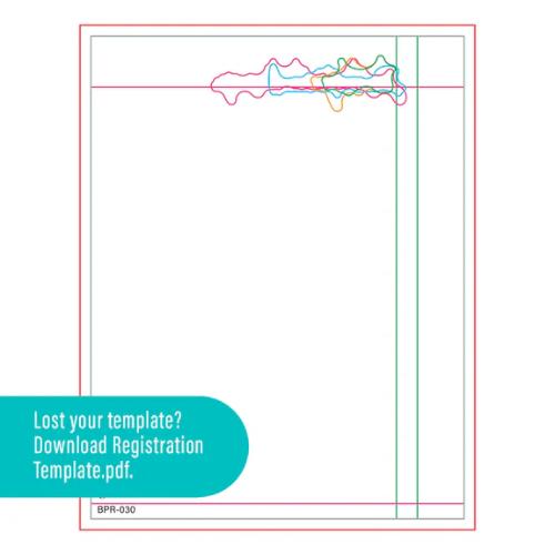 Spellbinders Take Note Registration Press Plates from the Take Note Collection