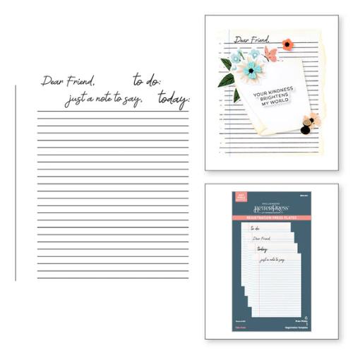 Spellbinders Take Note Registration Press Plates from the Take Note Collection