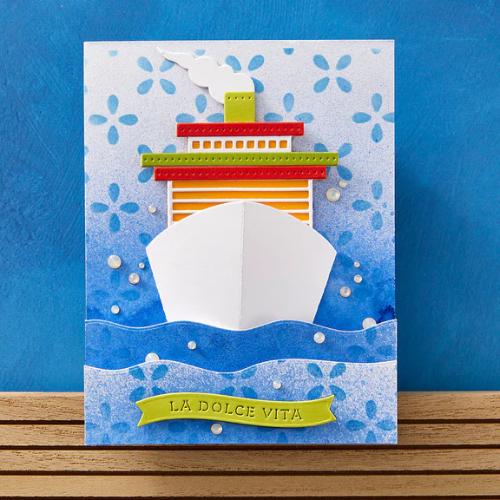 Spellbinders La Dolce Vita Banners Etched Dies from the La Dolce Vita Collection