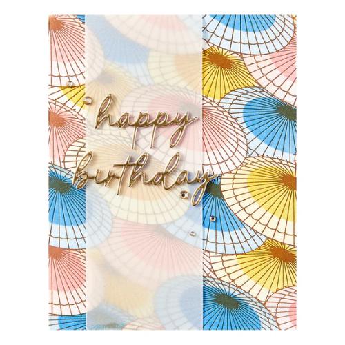Spellbinders Parasols BetterPress Plate from the Spring in Kyoto Collection by Alex Syberia Designs