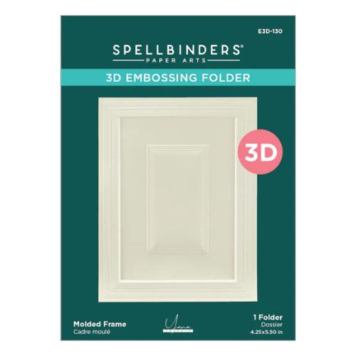 Spellbinders Molded Frame 3D Embossing Folder from the Yana's Daisies Collection by Yana Smakula