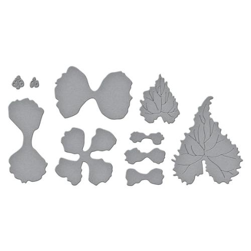 Spellbinders Begonia and Ladybugs Etched Dies from the Summer Solstice Garden Collection by Susan Tierney-Cockburn