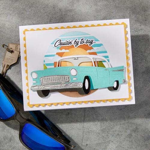 Spellbinders Classic Car Etched Dies from the Classic Road Legends Collection by Mindy Eggen