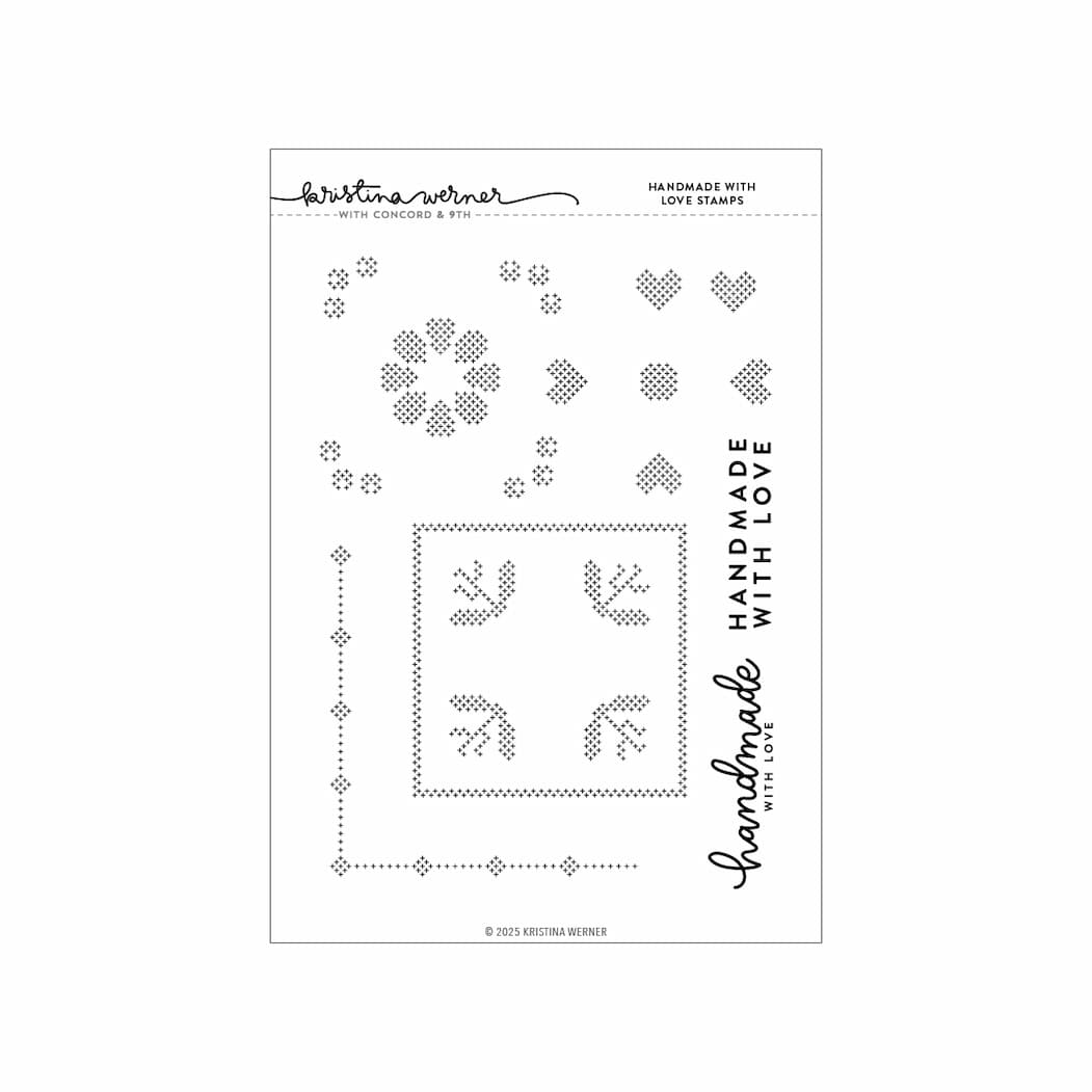 Concord & 9th KW Handmade With Love Stamp Set & Die (6 x 8)