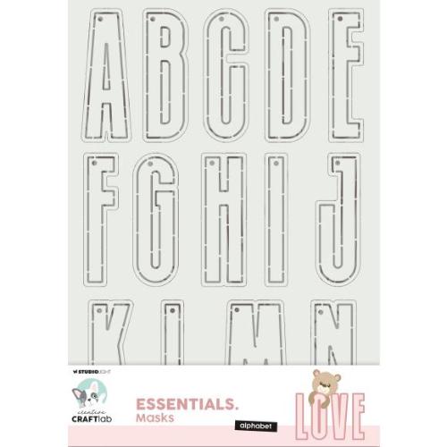 Studio Light Essentials 11.7"X8.25" Stencils Nr. 524, Alphabet