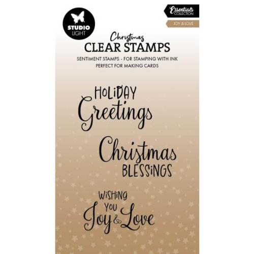 Studio Light Joy & Love Christmas Clear Stamp (SL-ES-STAMP852)