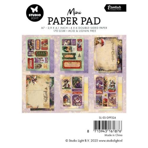 Studio Light Fairy Christmas A7 Essentials Mini Paper Pad (SL-ES-DPP324)