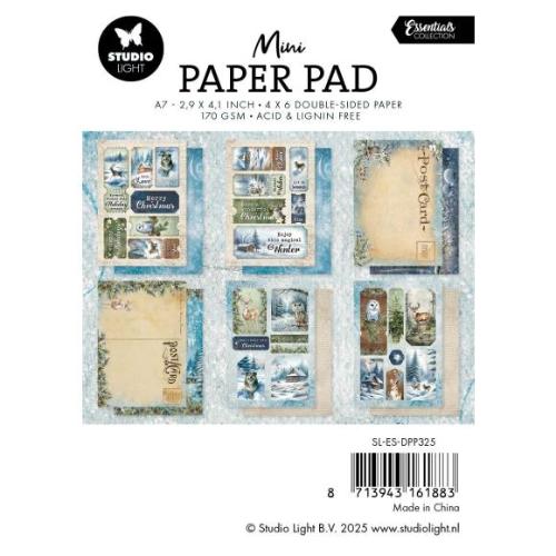 Studio Light Winter Wonderland A7 Essentials Mini Paper Pad (SL-ES-DPP325)
