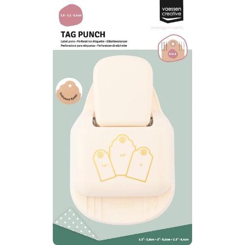 Vaessen Creative 3-in-1 Tag Punch Scallop
