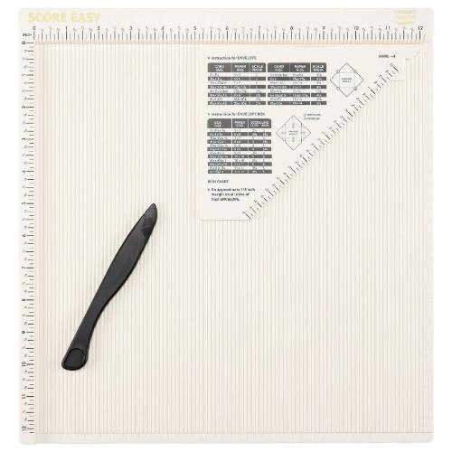 Vaessen Creative Score Easy Scoring Board 12x12" Offwhite INCHES