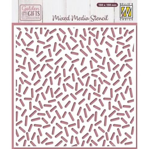 Nellie Snellen Golden Gifts Stencil Confetti Sprinkles (MMS4K-091)