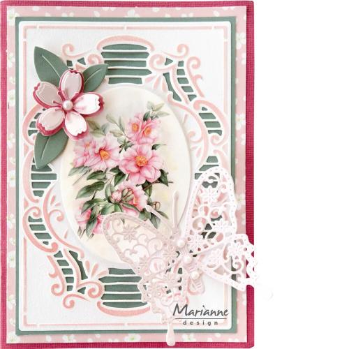 Marianne Design Die-cuts Mattie's Pink Flowers (VK9626)