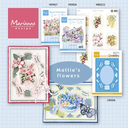 Marianne Design Die-cuts Mattie's Blue Flowers (VK9627)
