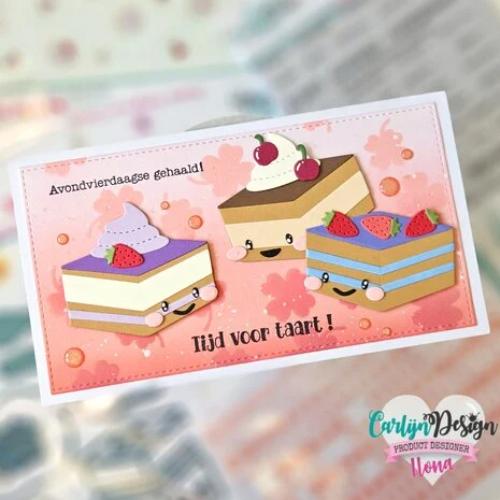 CarlijnDesign Glitter Enamel Dots Coral (300pcs) (CDED-0006)