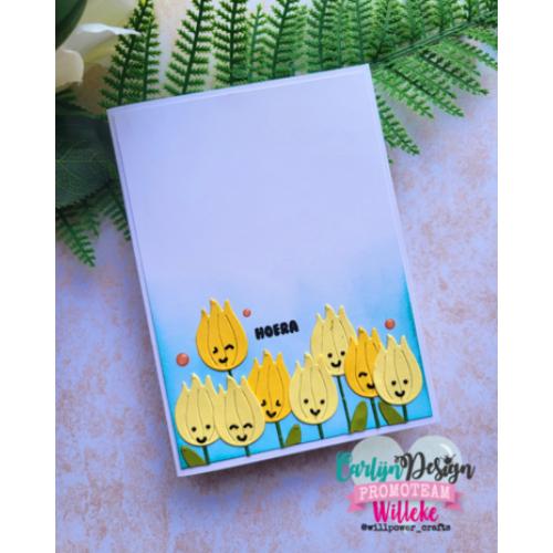 CarlijnDesign Glitter Enamel Dots Coral (300pcs) (CDED-0006)