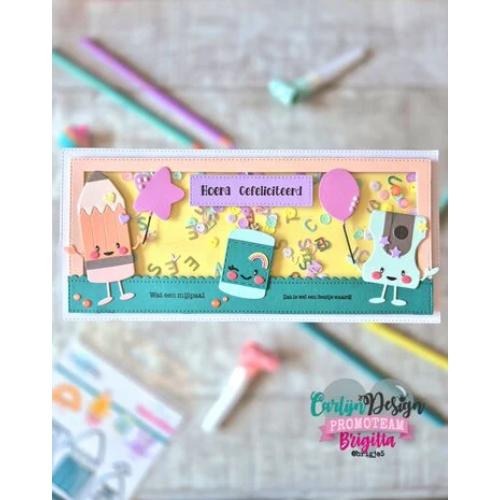 CarlijnDesign Glitter Enamel Dots Coral (300pcs) (CDED-0006)