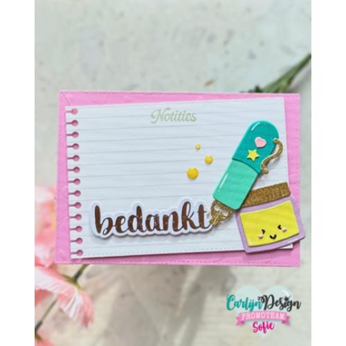 CarlijnDesign Glitter Enamel Dots Yellow (300pcs) (CDED-0007)