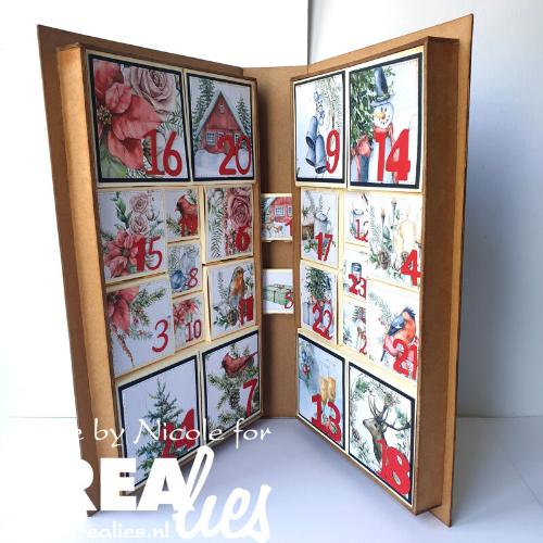 Crealies Create A Box Mini Dies No. 18 Advent Box with Numbers (CCABM18)