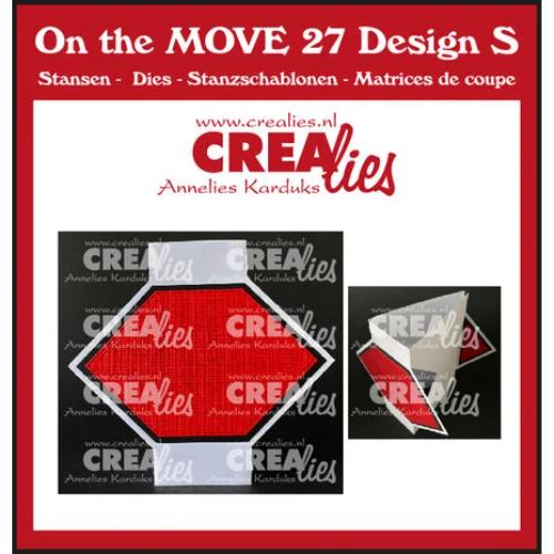 Crealies On The Move Dies No. 27 Design S Triangle Fold Card Half Diamonds (CLMOVE27)