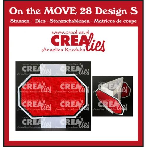 Crealies On The Move Dies No. 28 Design S Triangle Fold Card Half Octagons (CLMOVE28)