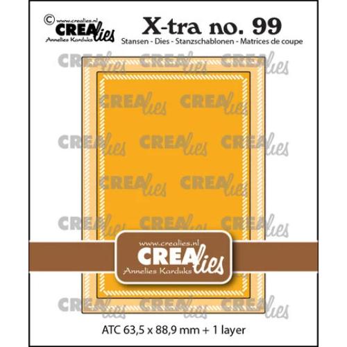 Crealies X-tra Dies No. 99 ATC with Little Diagonal Stripes (CLXtra99)