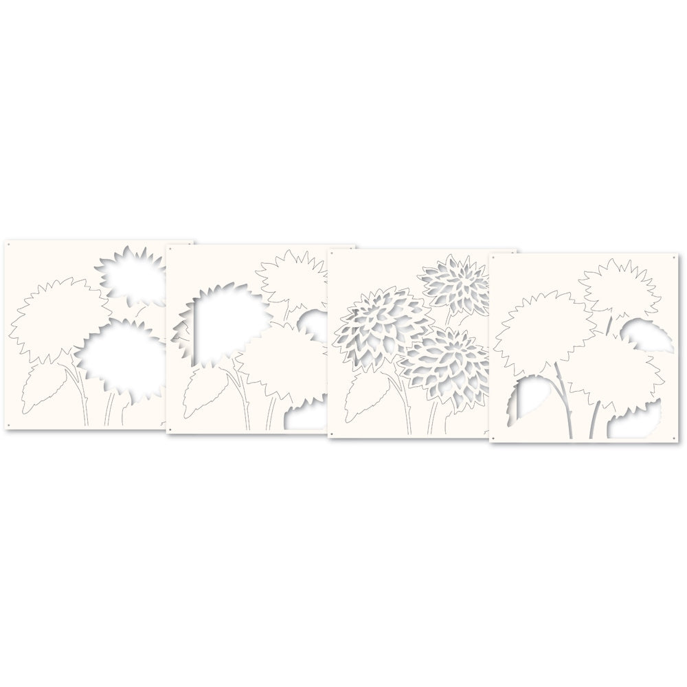 Memory Box Dahlia Stems Stencil Set