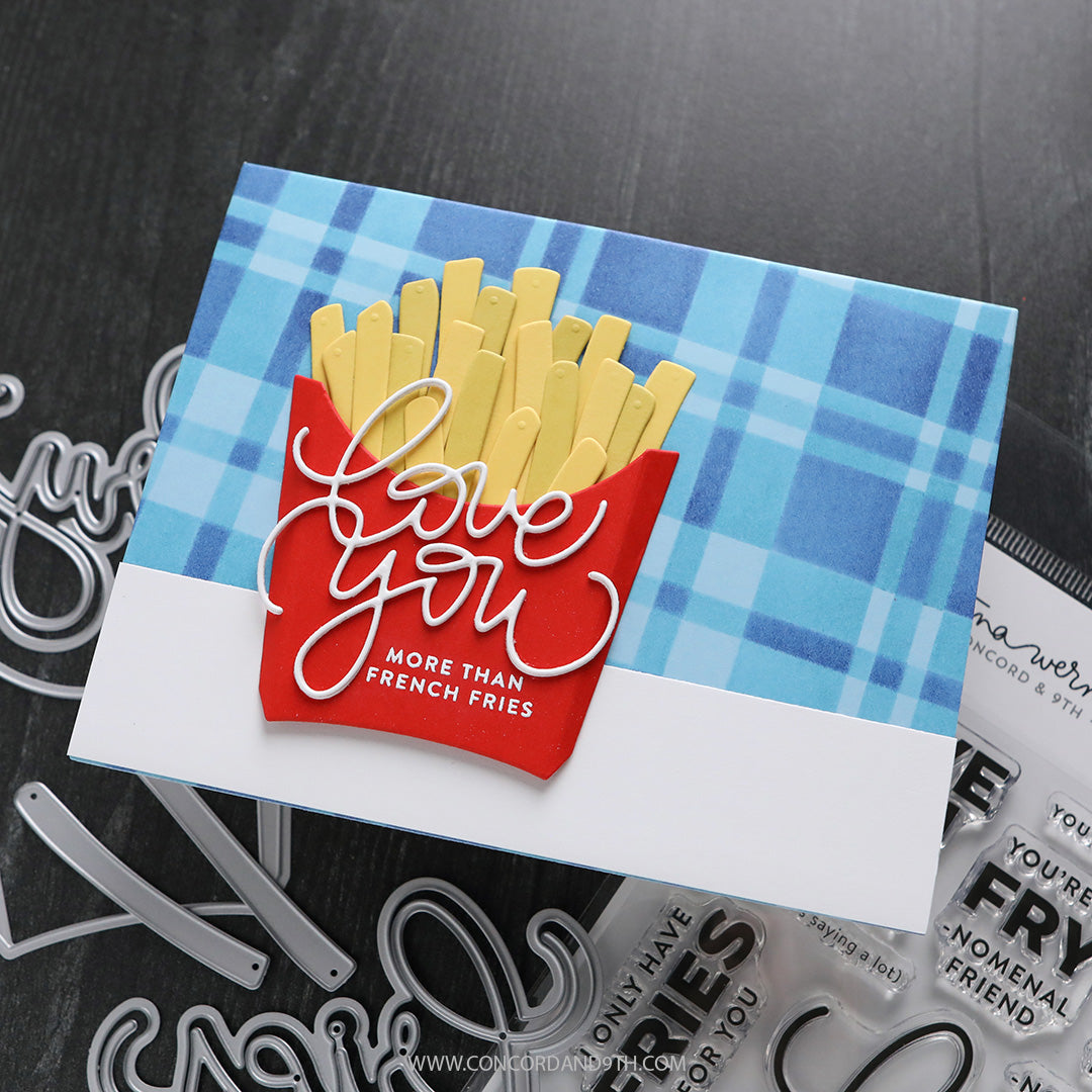Concord & 9th KW So Fry-tastic Stamp Set (4 x 6) / Die Bundle