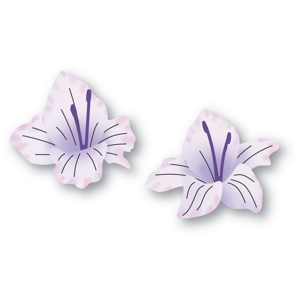 Memory Box 94793 Gladiola Floral Duo craft die