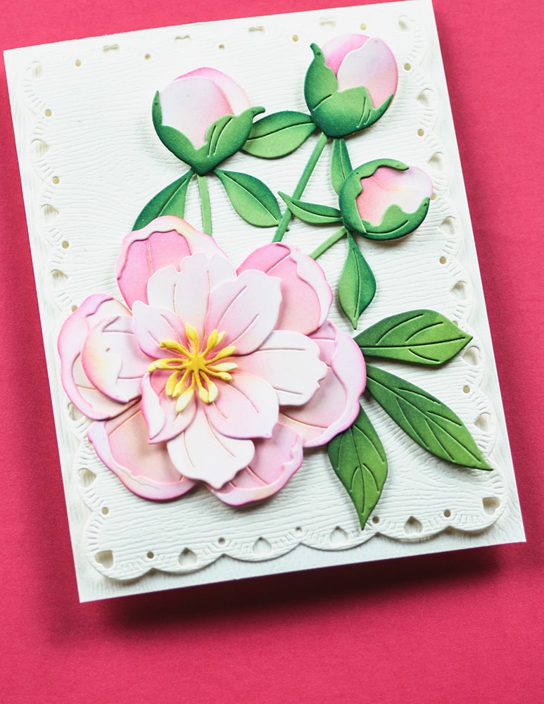 Memory Box 94875 Delightful Peony Blossom craft die