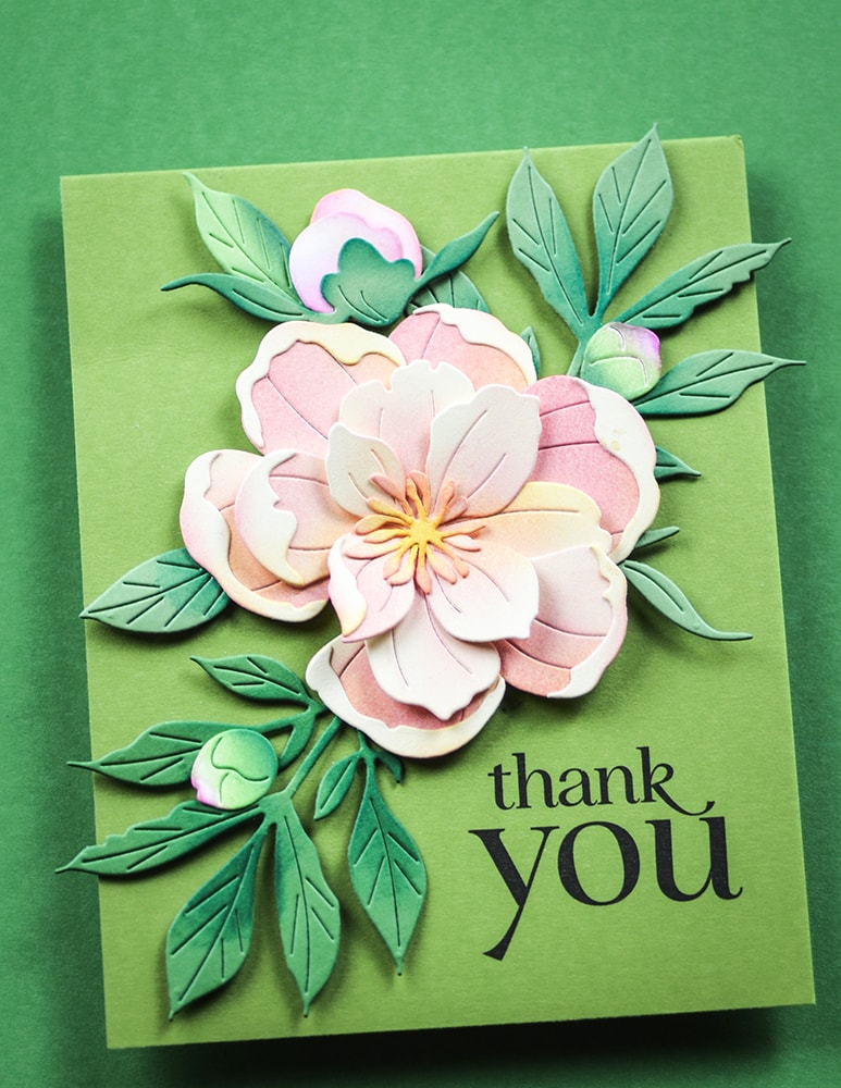 Memory Box 94875 Delightful Peony Blossom craft die