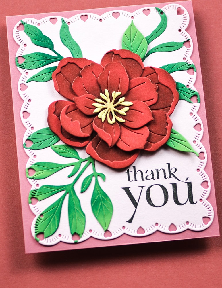 Memory Box 94875 Delightful Peony Blossom craft die