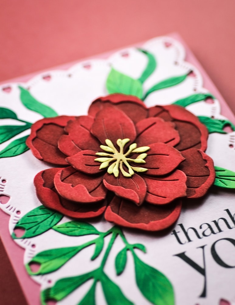 Memory Box 94875 Delightful Peony Blossom craft die