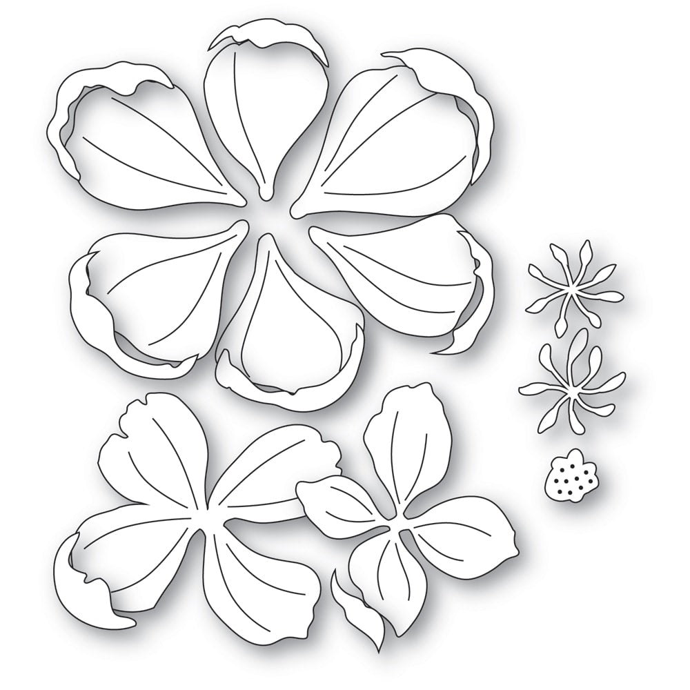 Memory Box 94875 Delightful Peony Blossom craft die
