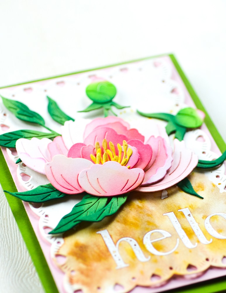 Memory Box 94878 Elegant Peony Blossom craft die