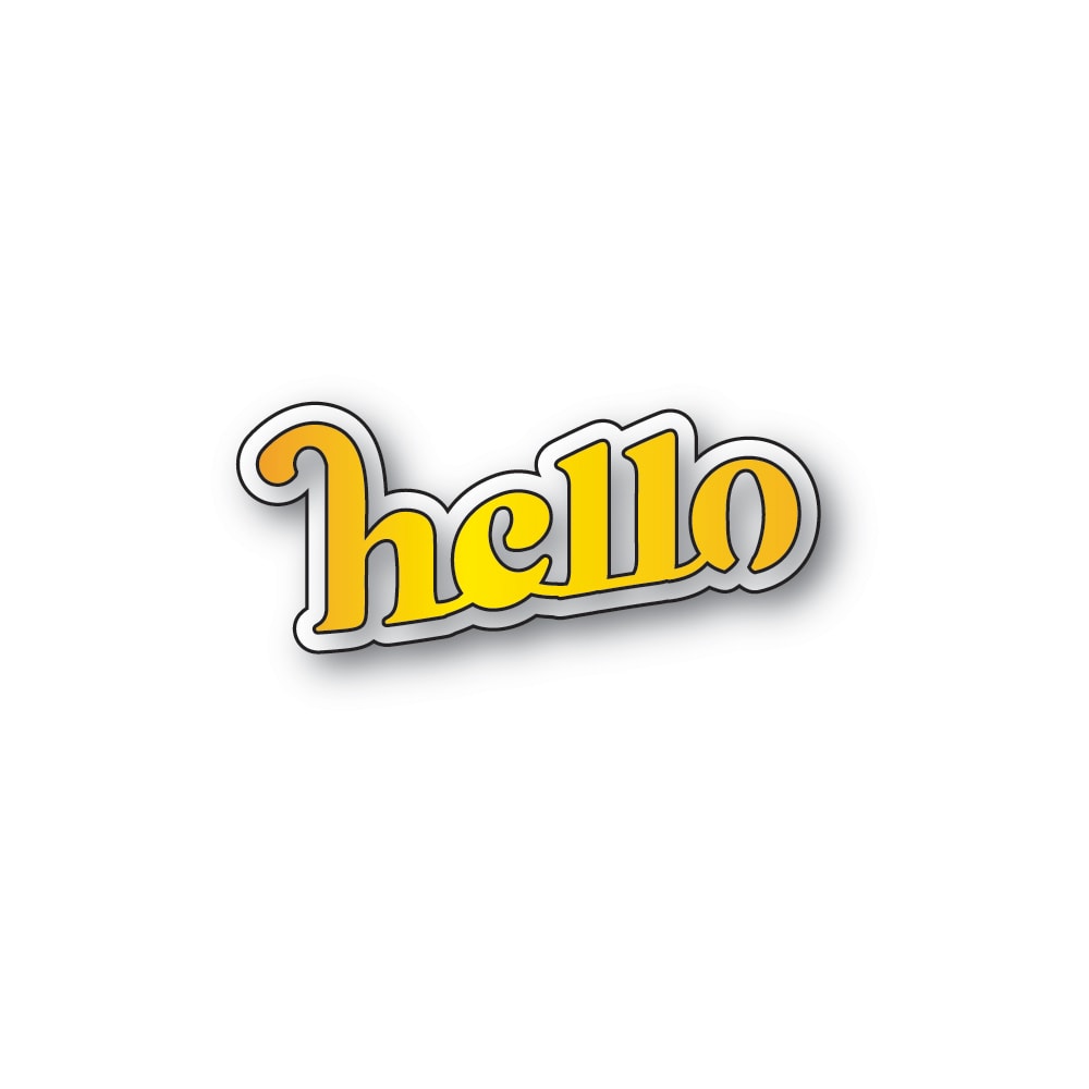 Memory Box 94887 Cheery Hello craft die